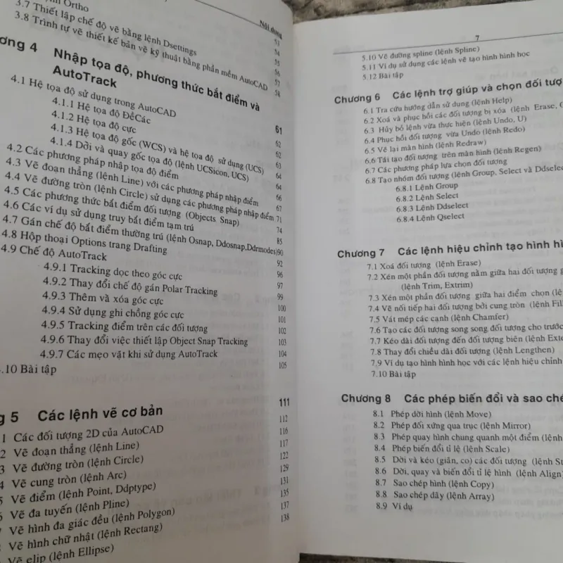 Sử dụng AUTOCAD 2000. Tập1 vẽ 2 chiều 2D. Tiến sỹ Nguyễn Hữu Lộc 745144