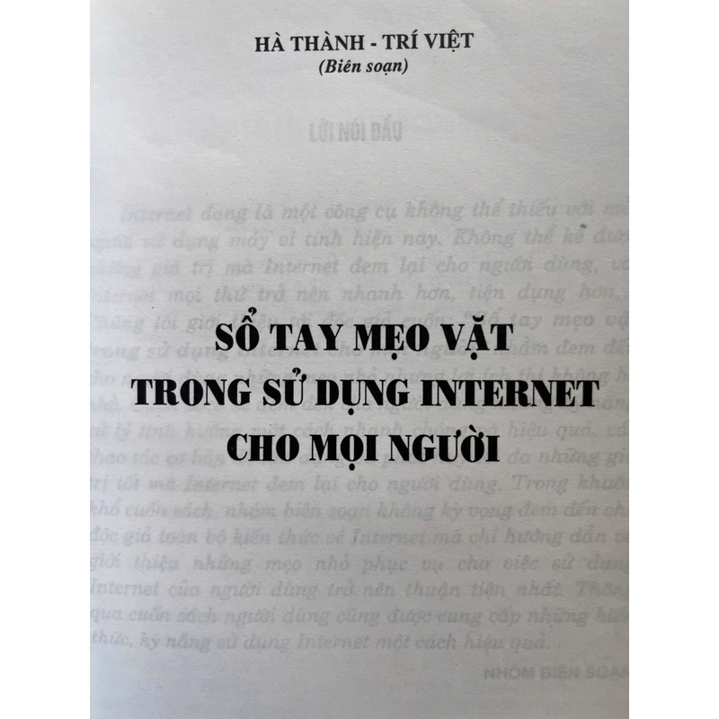 SỔ TAY MẸO VẶT TRONG SỬ DỤNG INTERNET CHO MỌI NGƯỜI 523210