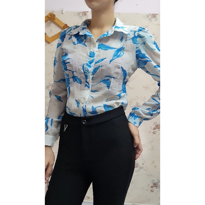 Áo sơ mi nữ voan size M 1115