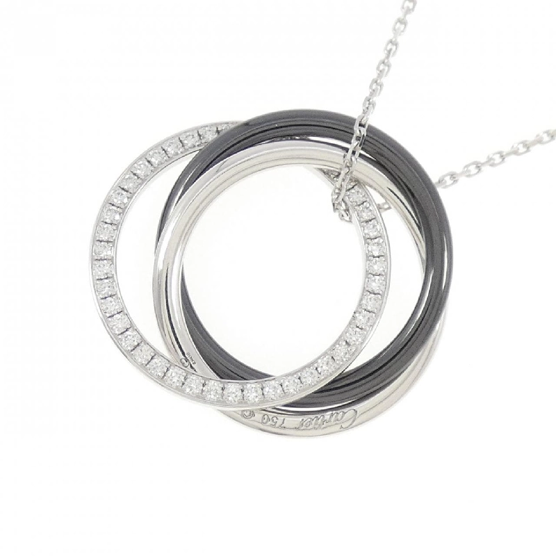 Cartier Trinity Đen & Trắng Dây Chuyền - Hàng hiệu Authentic 842407