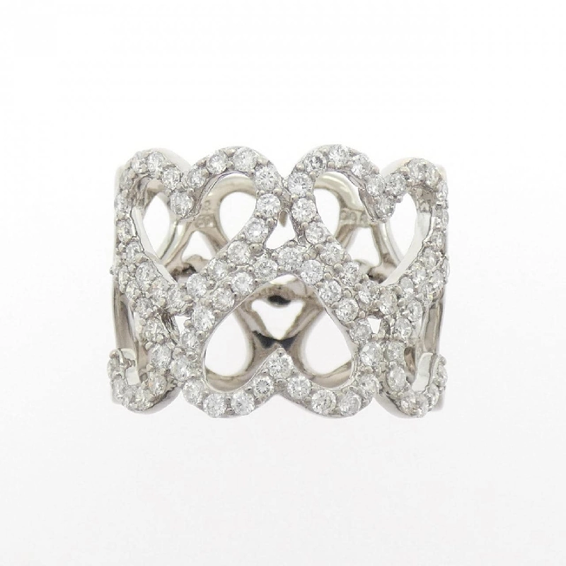 Nhẫn kim cương hình trái tim K18WG 0.83CT - Hàng hiệu chính hãng 852801