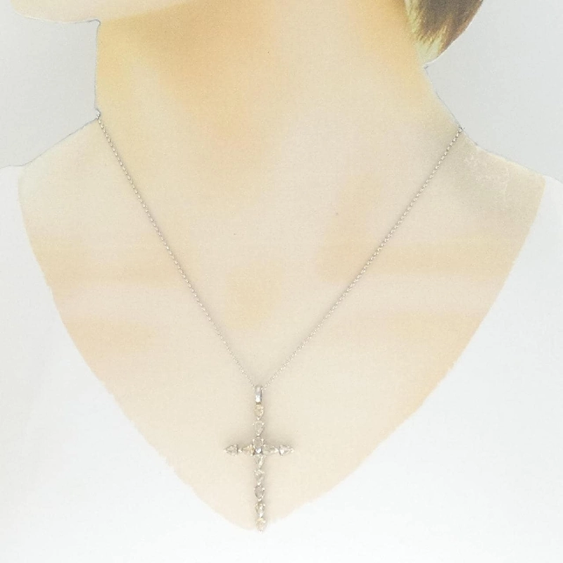 Dây chuyền kim cương 750WG/K18WG - Hàng hiệu Authentic 1.27CT 861845