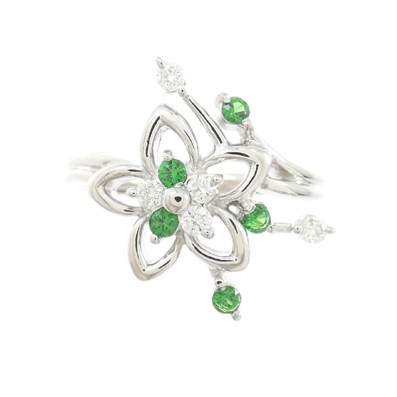 Nhẫn PT900 Hoa Ngọc Bích 0.168CT - Hàng hiệu Chính hãng 847931