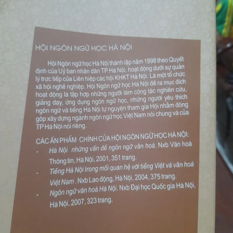 NGÔN NGỮ VĂN HÓA HÀ NỘI 993916