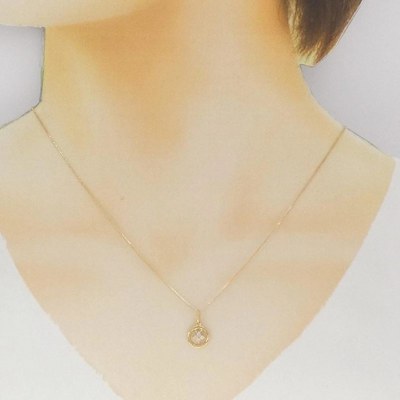 K18YG Dây chuyền kim cương - Hàng hiệu Authentic 859216