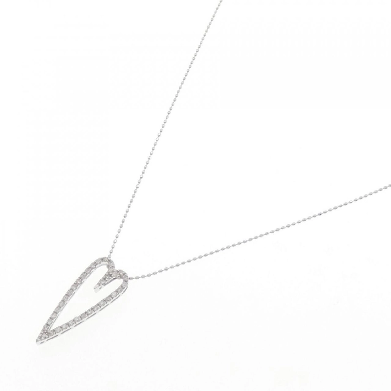 K18WG Dây chuyền hình trái tim kim cương 0.18CT - Hàng hiệu Chính hãng 858245