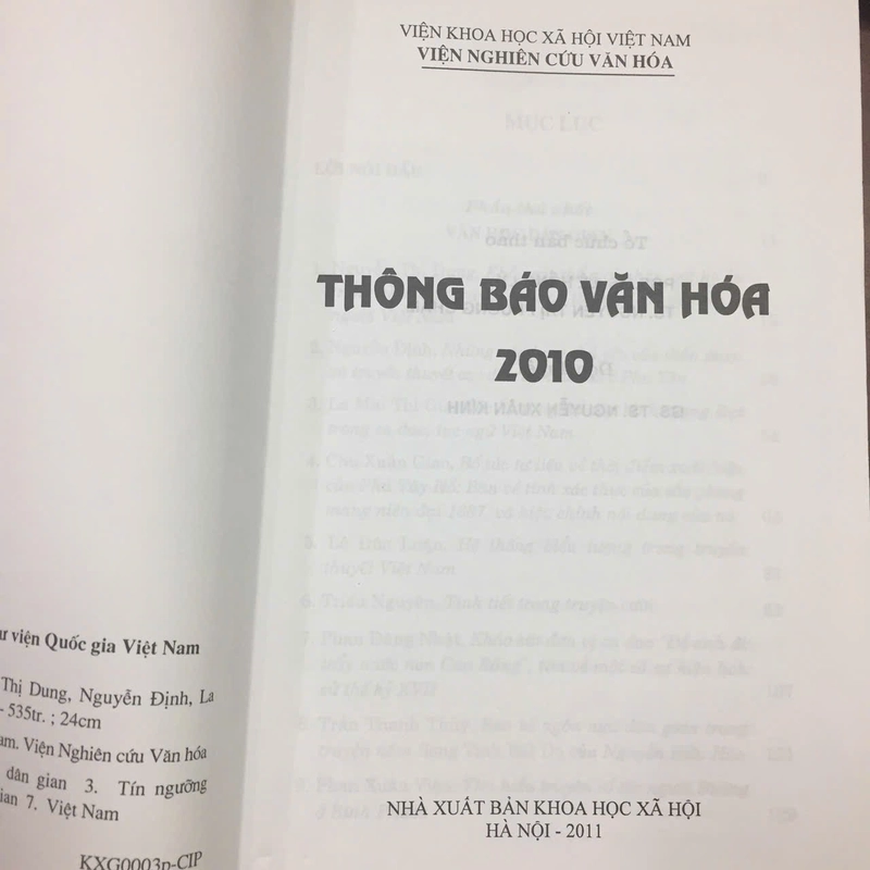 THÔNG BÁO VĂN HÓA 2010 493393