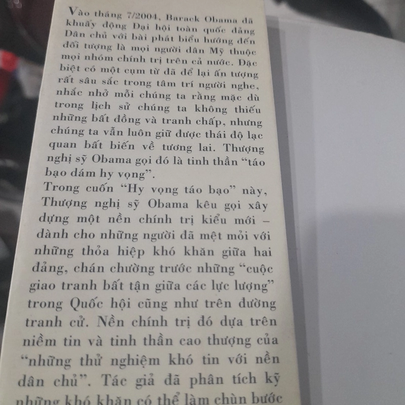 Barack Obama - HY VỌNG TÁO BẠO, suy nghĩ về tìm lại giấc mơ Mỹ 309306