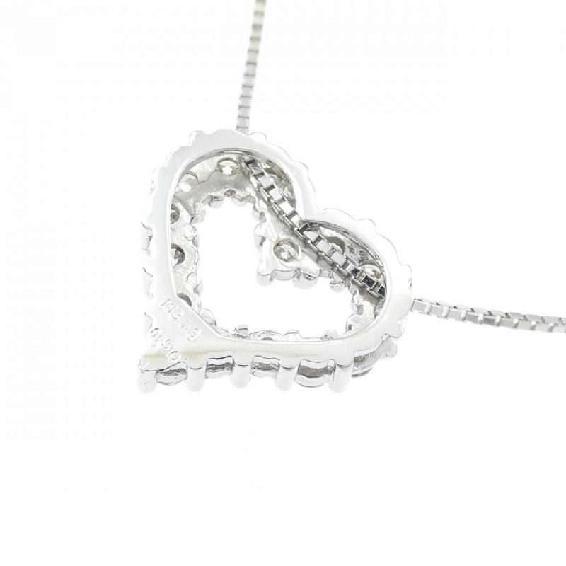 K18WG Dây chuyền kim cương hình trái tim 0.50CT - Hàng hiệu Chính hãng 857219