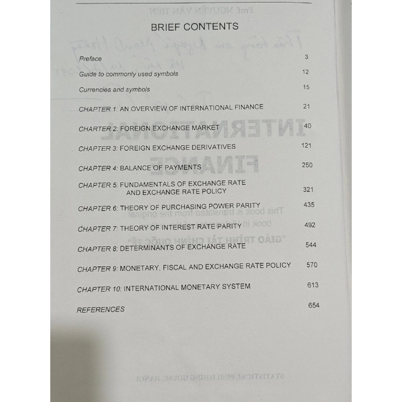 International Finance - Prof.Nguyen Van Tien 787523