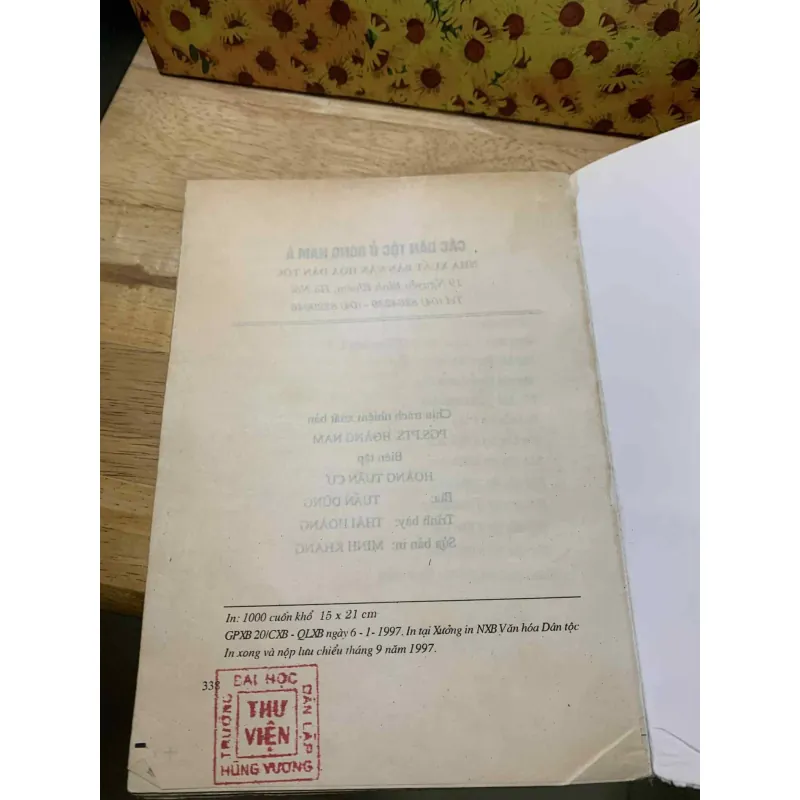 Các Dân Tộc Ở Đông Nam Á - 1997 589744