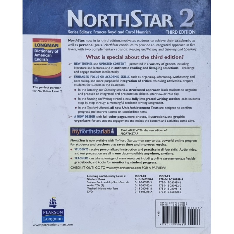 Tiếng Anh - Sách NORTH STAR 2 (3rd edition) LISTENING and SPEAKING 155472