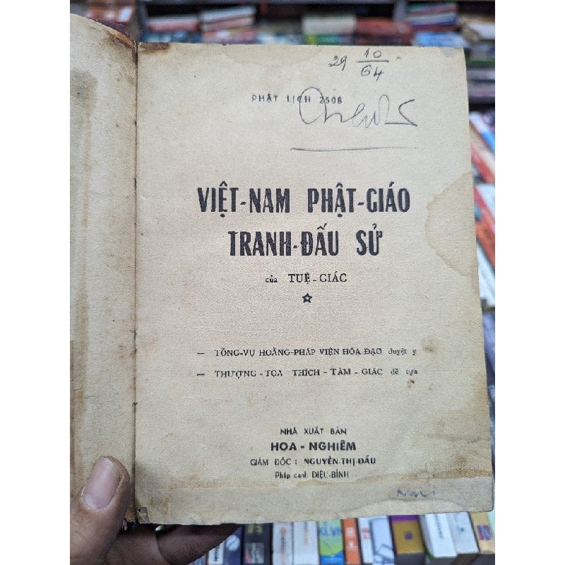 VIỆT NAM PHẬT GIÁO TRANH ĐẤU SỬ - TUỆ GIÁC ( SÁCH TRƯỚC 1975 ) 140170