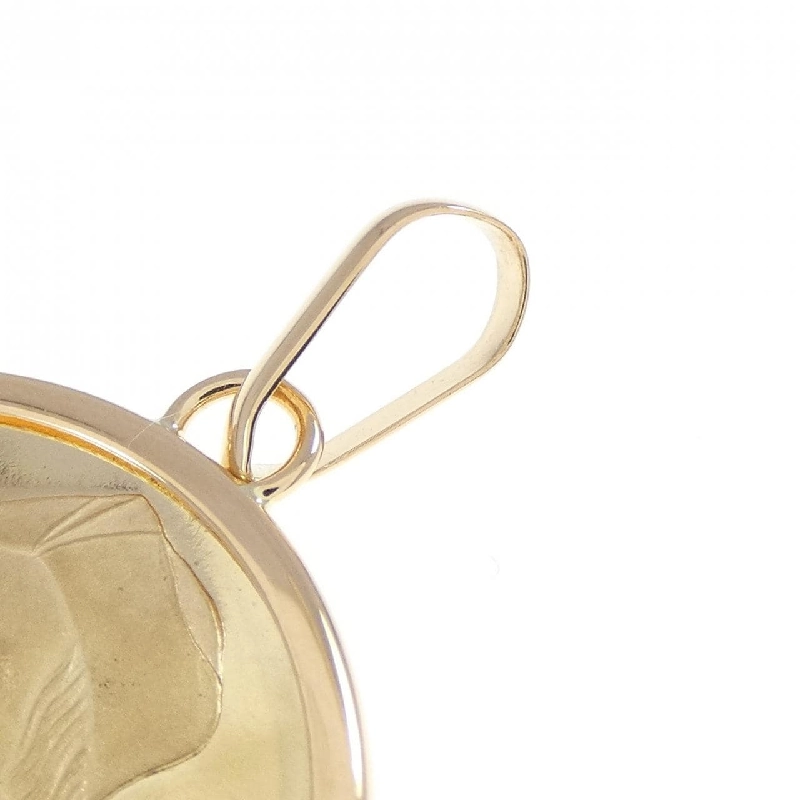 K18YG(枠) Đồng xu mặt dây chuyền - Hàng hiệu Authentic 862525