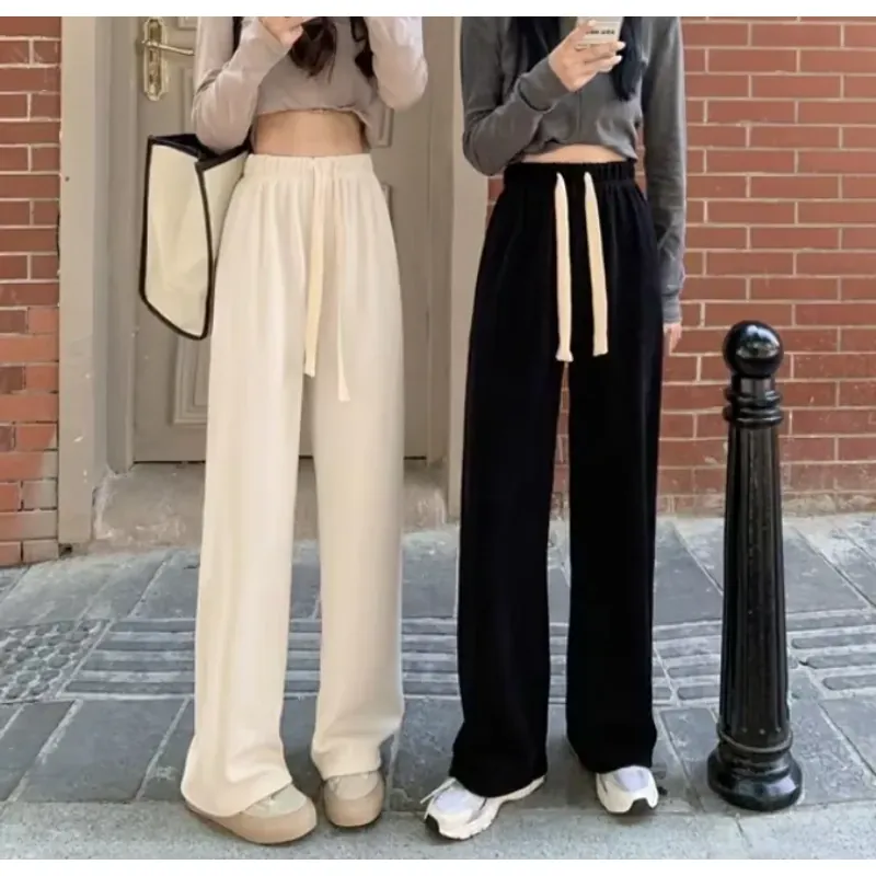 Quần ống rộng vải những tăm cao cấp mềm đẹp đầy ấm thứ đông 604436