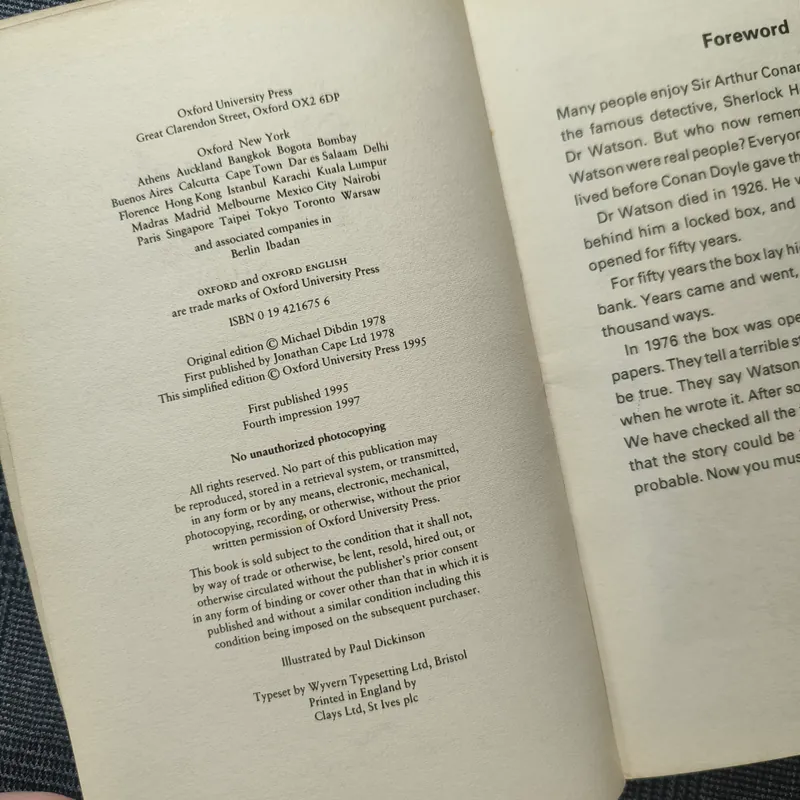 (Oxford Bookworms 3) The Last Sherlock Holmes Story 712504