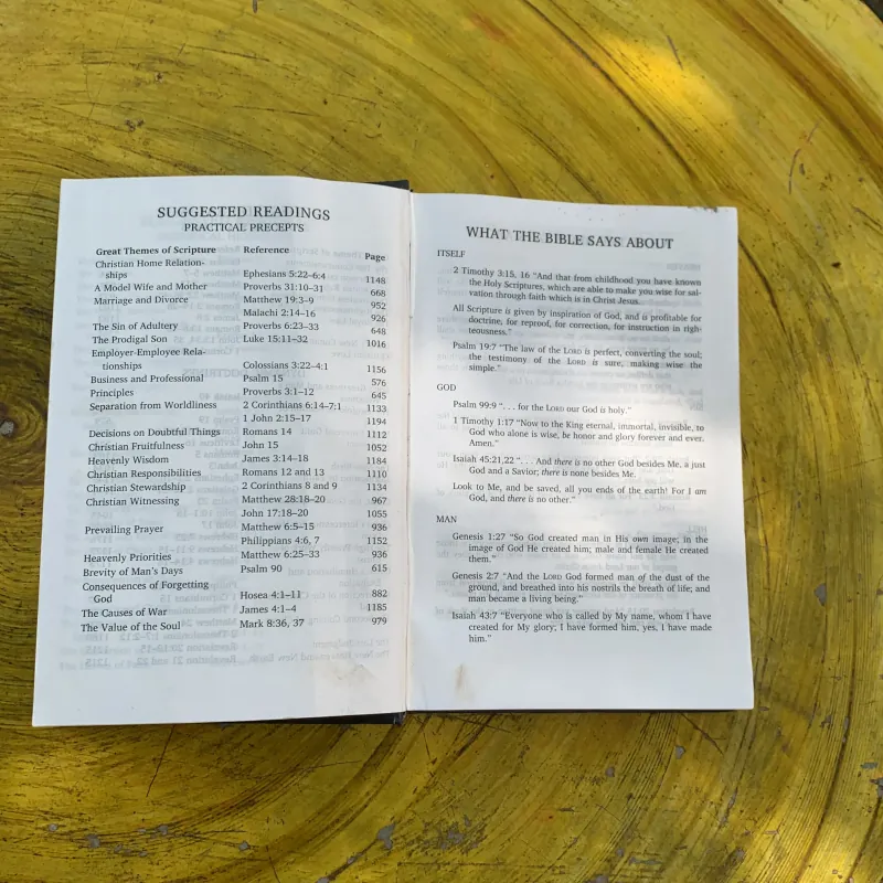 HOLY BIBLE- PLACED BY THE GIDEONS 797302