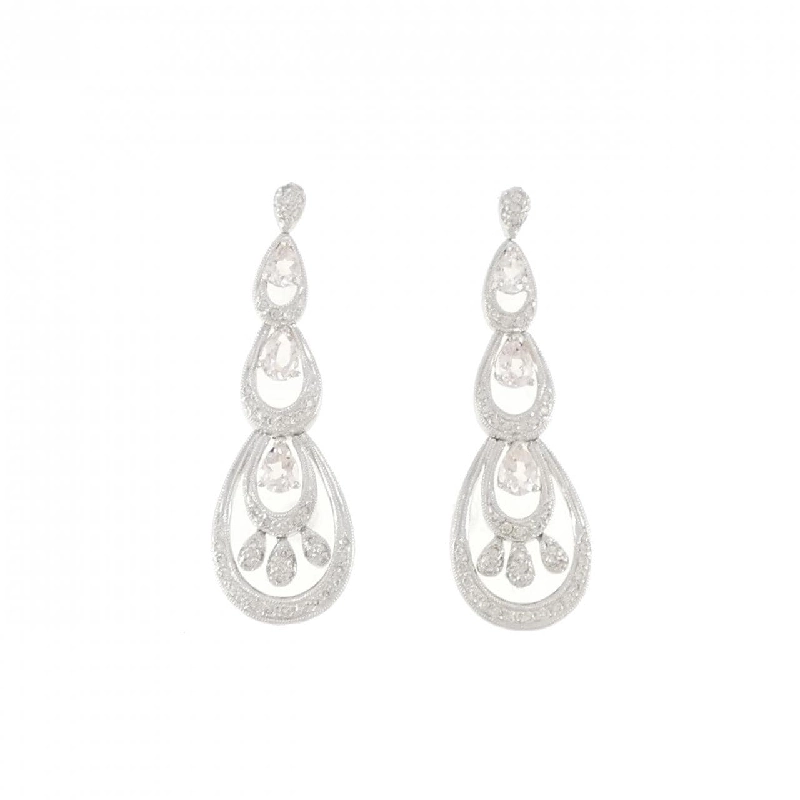 K18WG Morganite Bông tai 1.13CT - Hàng hiệu Chính hãng 877286