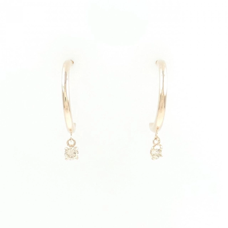 K18PG Bông tai kim cương 0.10CT - Hàng hiệu Chính hãng 875900