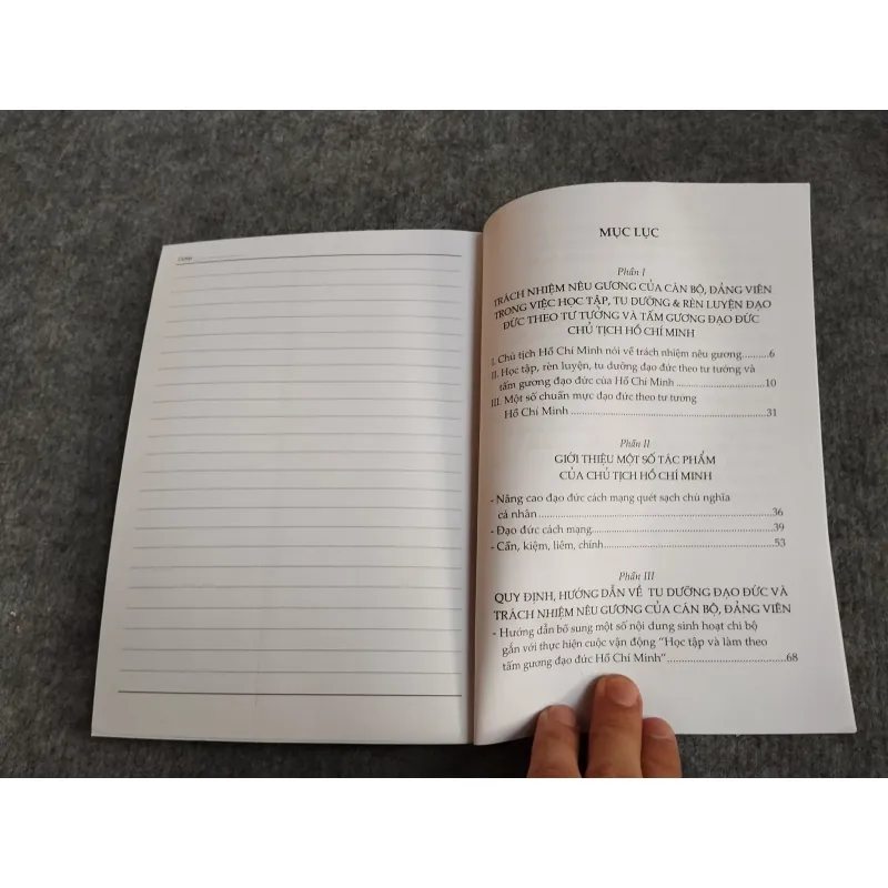 SỔ TAY TU DƯỠNG VÀ RÈN LUYỆN ĐẠO ĐỨC CỦA CÁN BỘ,  ĐẢNG VIÊN 697778