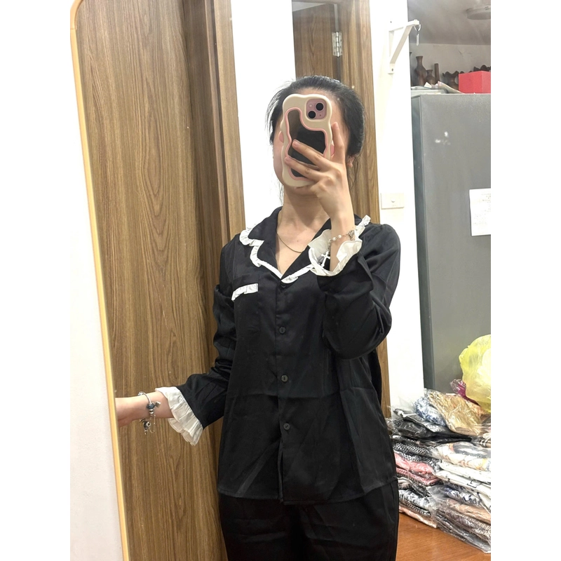 Pijama lụa dài tay 454868