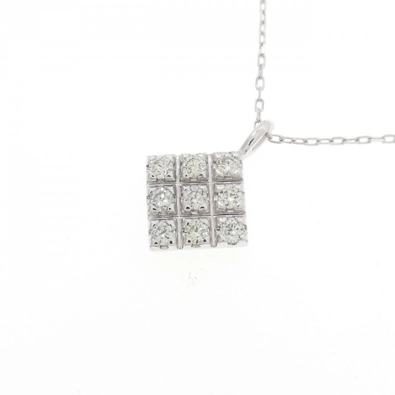 K18WG Dây chuyền kim cương 0.10CT - Hàng hiệu Chính hãng 858788