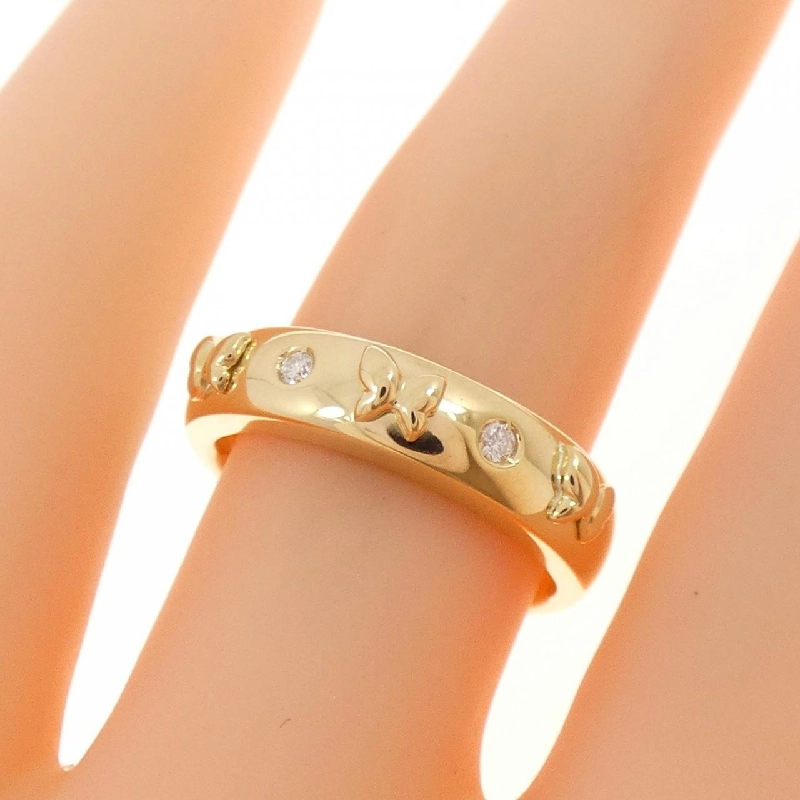 Nhẫn kim cương bướm K18YG 0.02CT - Hàng hiệu chính hãng 852630