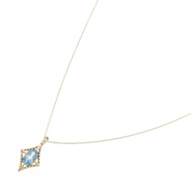 K18YG Blue Topaz Necklace - Hàng hiệu Authentic 859618