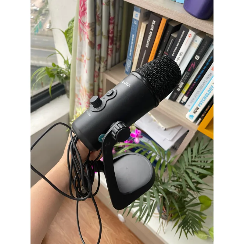 Míc để bàn BOYA Như mới + tặng míc dây Boya 937478