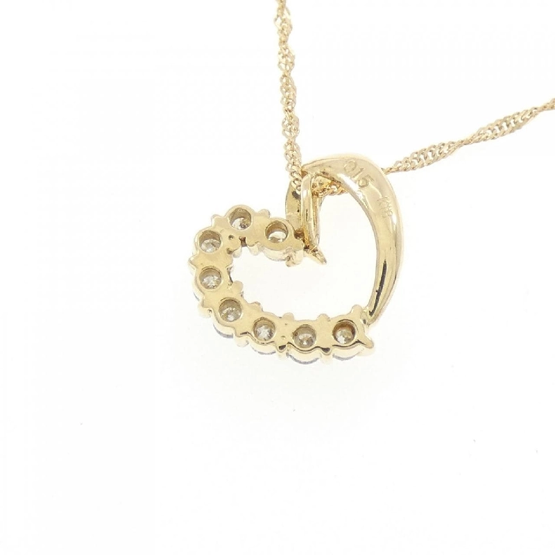 K18YG Dây chuyền kim cương hình trái tim 0.15CT - Hàng hiệu Chính hãng 864285