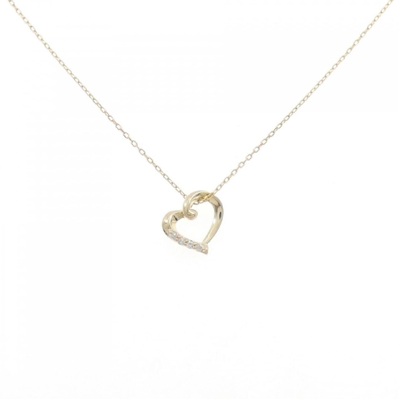 K10YG Dây chuyền hình trái tim kim cương 0.01CT - Hàng hiệu Chính hãng 857164