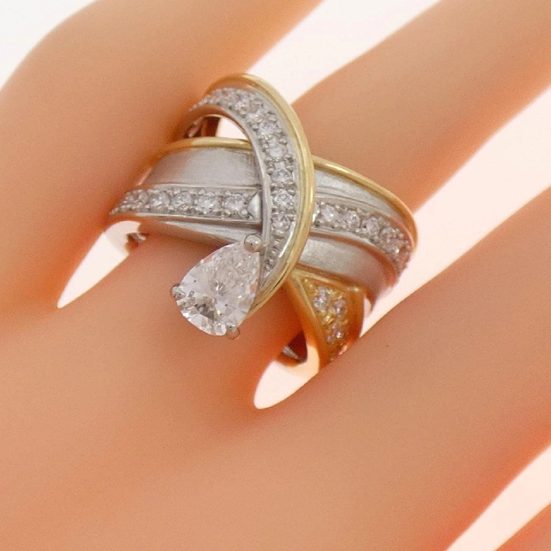 Nhẫn kim cương PT900/K18YG 0.73CT - Hàng hiệu Authentic 849672