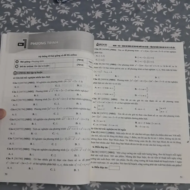 Sách ôn thi đánh giá năng lực - Tổng ôn Toán học và xử lý số liệu 697257