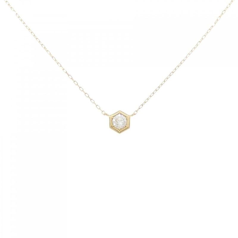 Dây chuyền kim cương K18YG 0.08CT - Hàng hiệu Chính hãng 861145