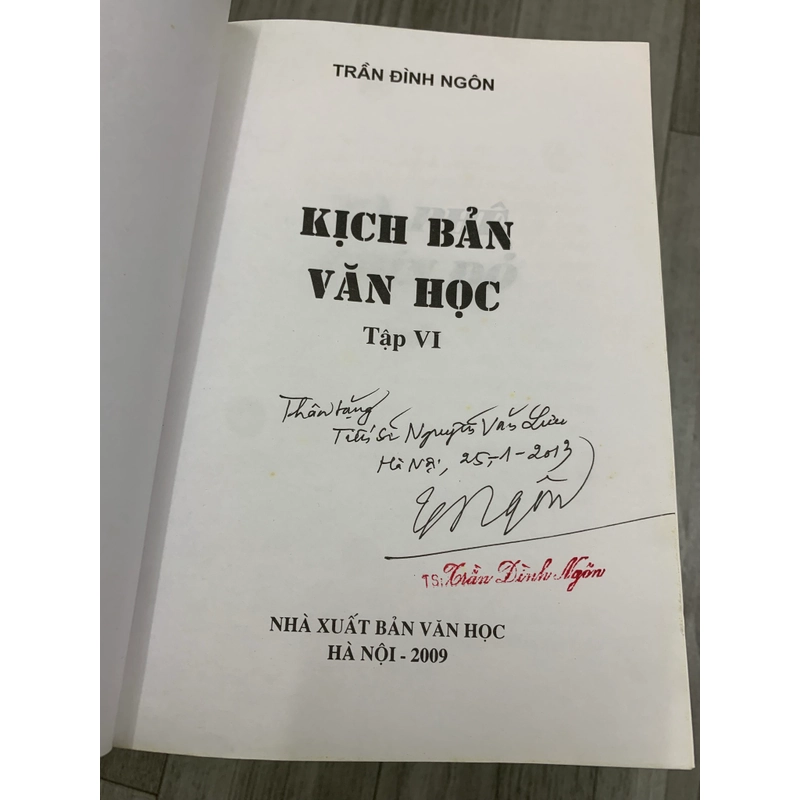 Sách kịch bản văn học - Trần Đình Ngôn. Full bộ 6 tập. 4b2 549813
