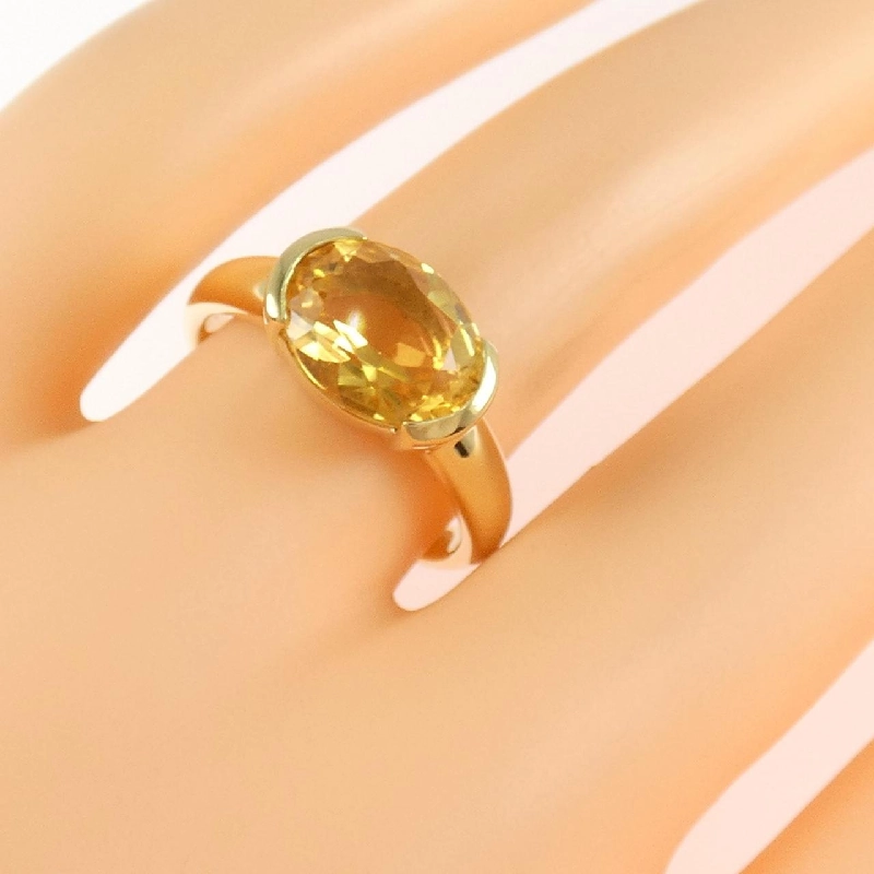 Nhẫn Citrine K18YG 2.20CT - Hàng hiệu Chính hãng 851129