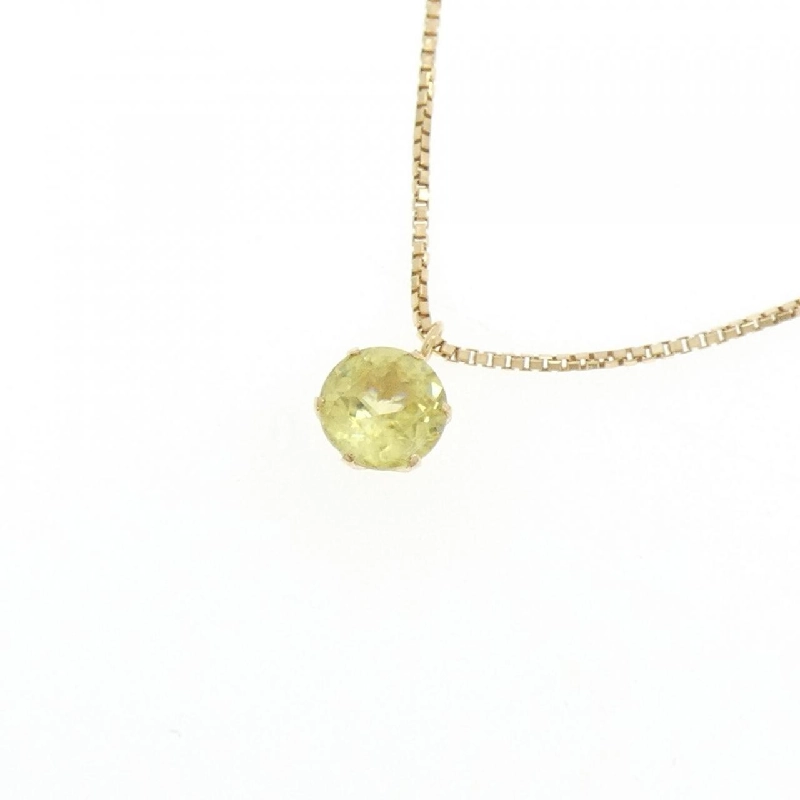 K18YG Sphene Necklace - Hàng hiệu Authentic 862312