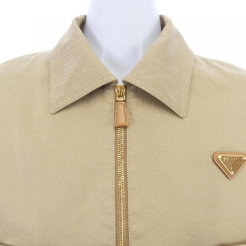 Áo khoác lông camel PRADA với logo tam giác P536O SOOO 10YP - Hàng hiệu Authentic 822038