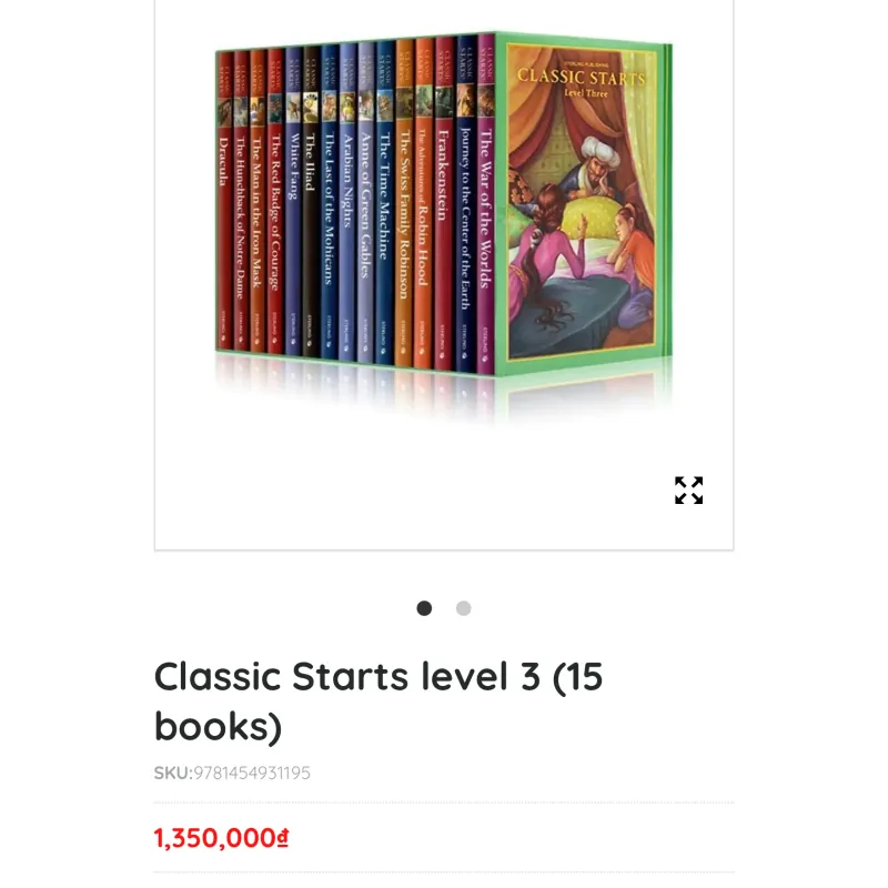 Classic Stars - lever 3 - boxset 15 cuốn văn học kinh điển thiếu nhi- Sách tiếng Anh 929928