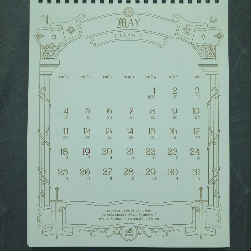 Lịch để bàn Nhã Nam 2026 - Vùng đất kỳ ảo (new, chưa sử dụng) 752957