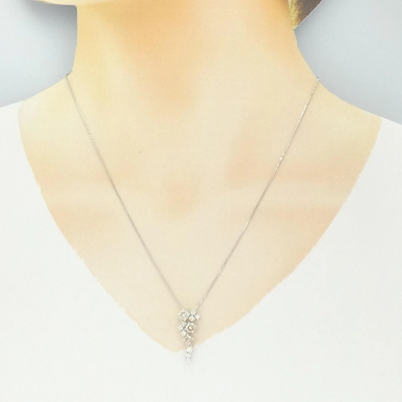 K18WG Dây chuyền kim cương 1.221CT - Hàng hiệu Chính hãng 857908