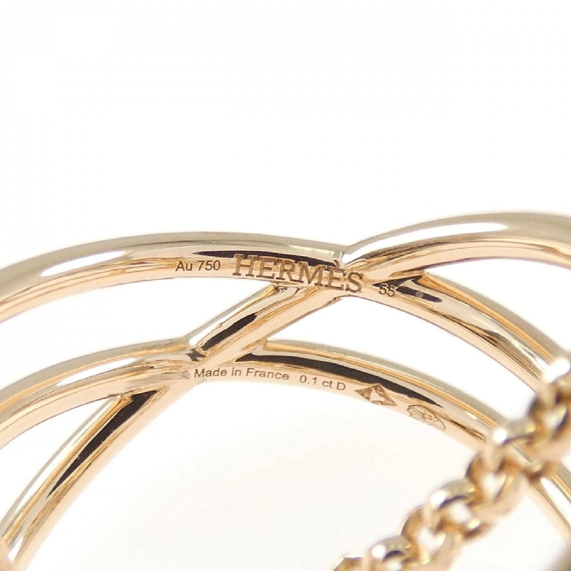 Nhẫn Hermes Chaine d'Ancre Chaos 0.1CT - Hàng hiệu Chính hãng 834208