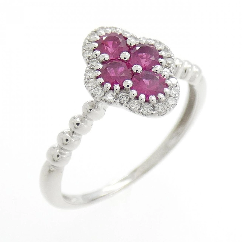Nhẫn ruby K18WG 0.54CT 673625