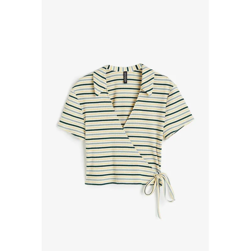 ÁO H&M CROPTOP THUN GÂN BỌC NGOÀI SIZE M 784888