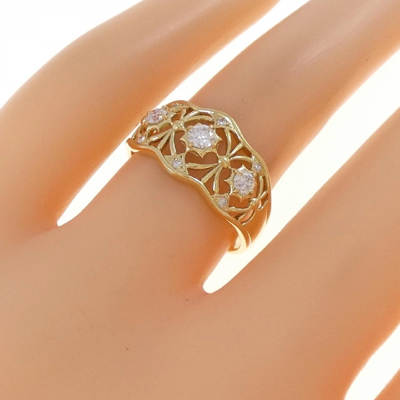 Nhẫn kim cương K18YG 0.28CT - Hàng hiệu Authentic 853931