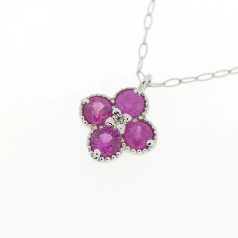 Dây chuyền ruby hoa PT850 - Hàng hiệu chính hãng 855947