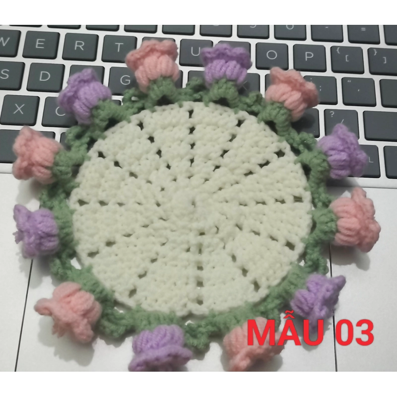 MÓC LEN - TREND THẢM HOA (bản lót ly - mini) - Net width: 10cm, Gross width: 15cm 436624