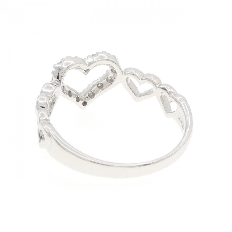 Nhẫn kim cương hình trái tim K18WG 0.11CT 669844
