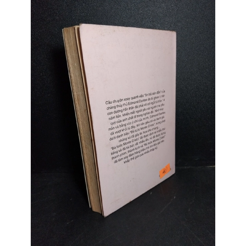 Bá tước Monte Cristo mới 90% bẩn bìa, ố vàng 1996 HCM1001 Alexande Dumas VĂN HỌC 918862