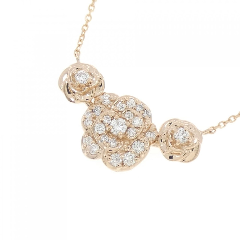 K18PG Vàng hồng Dây chuyền kim cương 0.20CT - Hàng hiệu Chính hãng 861627